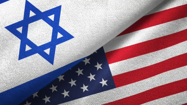 usa and israel flags